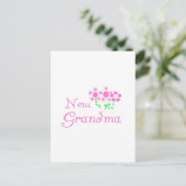 Rosa Blume Neue Oma Tshirts und Geschenke Postkarte (Stehend Vorderseite)