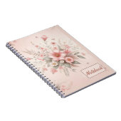 Rosa Blume Notebook Notizblock (Rechte Seite)