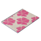 Rosa Blume Notebook Notizblock (Linke Seite)
