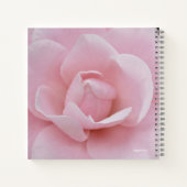 Rosa Blume Notebook Notizblock (Rückseite)