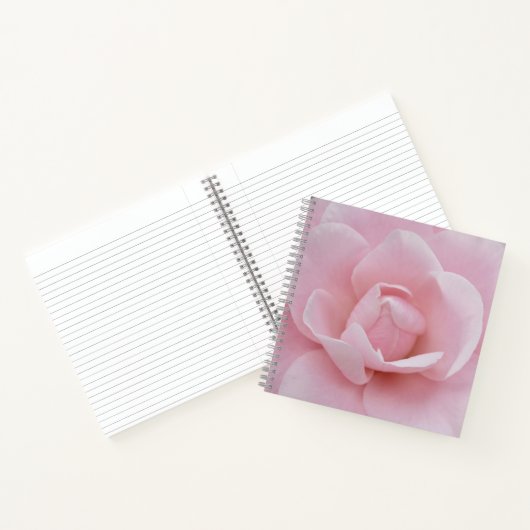 Rosa Blume Notebook Notizblock (Innenseite)