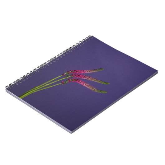 Rosa Blume Notebook Notizblock (Linke Seite)