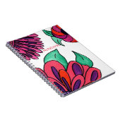 Rosa Blume Notebook Notizblock (Rechte Seite)