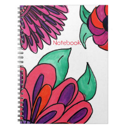 Rosa Blume Notebook Notizblock