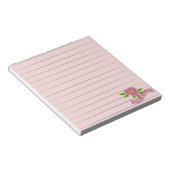 Rosa Blume Notepad Notizblock (angewinkelt)