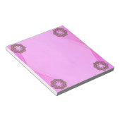Rosa Blume Notepad Notizblock (angewinkelt)