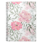 Rosa Blume Notizblock (Vorderseite)