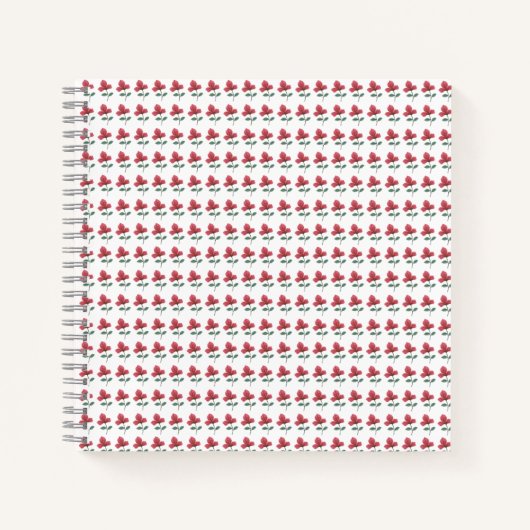 rosa Blume Notizblock (Vorderseite)