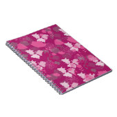 rosa Blume Notizblock (Rechte Seite)