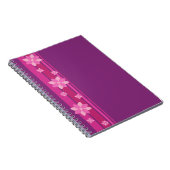 Rosa Blume Notizblock (Rechte Seite)