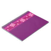 Rosa Blume Notizblock (Linke Seite)