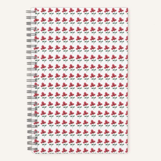 rosa Blume Notizblock (Vorderseite)