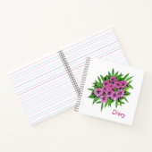 Rosa Blume Notizblock (Innenseite)