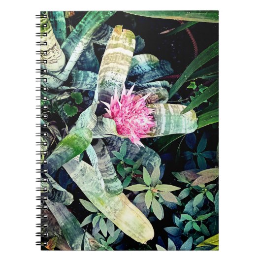 Rosa Blume Notizblock (Vorderseite)