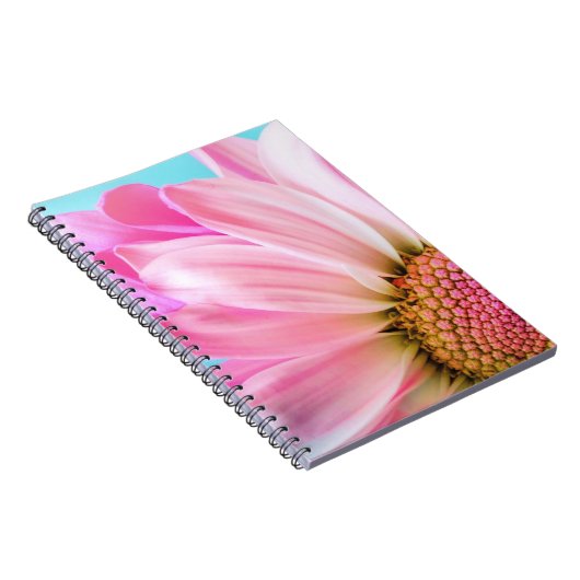 Rosa Blume Notizblock (Rechte Seite)