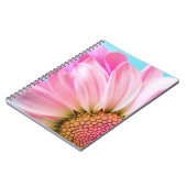 Rosa Blume Notizblock (Linke Seite)