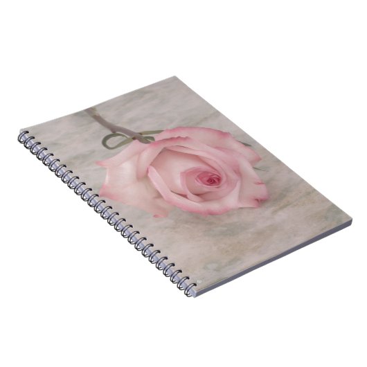 Rosa-Blume Notizblock (Rechte Seite)