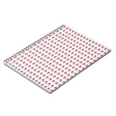 rosa Blume Notizblock (Linke Seite)