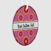 Rosa Blume Ornament (Vorderseite)