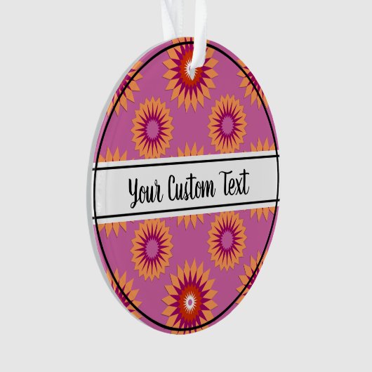 Rosa Blume Ornament (Vorderseite)