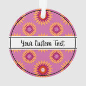 Rosa Blume Ornament (Rückseite)