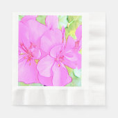 Rosa Blume Papier Napkins Serviette (Vorderseite)
