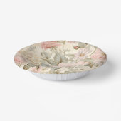 Rosa Blume Papierschale Pappteller (Gewinkelt)