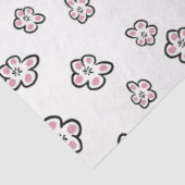 rosa Blume-Papiertaschentuch Seidenpapier (Ausschnitt)