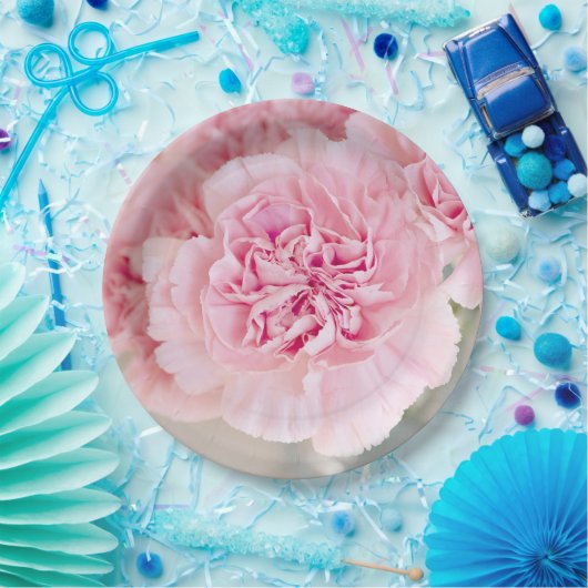 Rosa Blume Pappteller (Party)