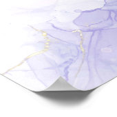 Rosa Blume Party für die Altersvorsorge Begrüßungs Poster (Ecke)