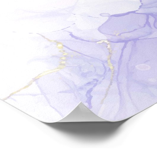 Rosa Blume Party für die Altersvorsorge Begrüßungs Poster (Ecke)