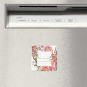 Rosa Blume PERSONALISIEREN Magnet (In Situ (Geschirrspüler))