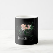 Rosa Blume Personalisiert Bridesmaid Geschenk Kaffeetasse (Mittel)