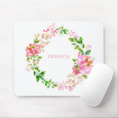Rosa Blume Personalisiert Mousepad (Mit Mouse)