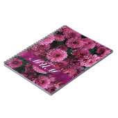 Rosa Blume personalisiert Mutter Notizblock (Linke Seite)