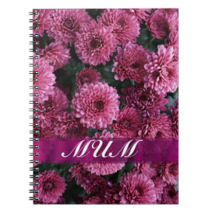 Rosa Blume personalisiert Mutter Notizblock