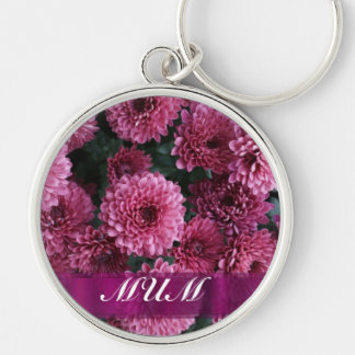 Rosa Blume personalisiert Mutter Schlüsselanhänger
