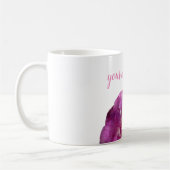 Rosa Blume, Personalisierte klassische Tasse (Links)