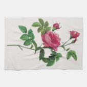 Rosa Blume, Pierre Joseph Redouté Geschirrtuch (Horizontal)