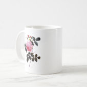 Rosa Blume, Pierre Joseph Redouté Kaffeetasse (Vorderseite Links)