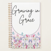 Rosa Blume Planer (Vorderseite)