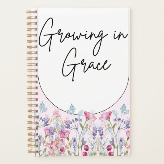 Rosa Blume Planer (Vorderseite)