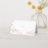 Rosa Blume, Platzkarte der Tischnummer von rosa Sk (Rückseite)