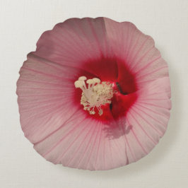 Rosa Blume Polster-Rundkissen Rundes Kissen