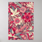 Rosa Blume Poster (Vorne)