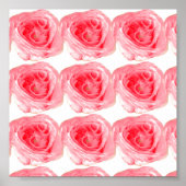 Rosa Blume Poster (Vorne)