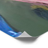 Rosa Blume Poster (Ecke)