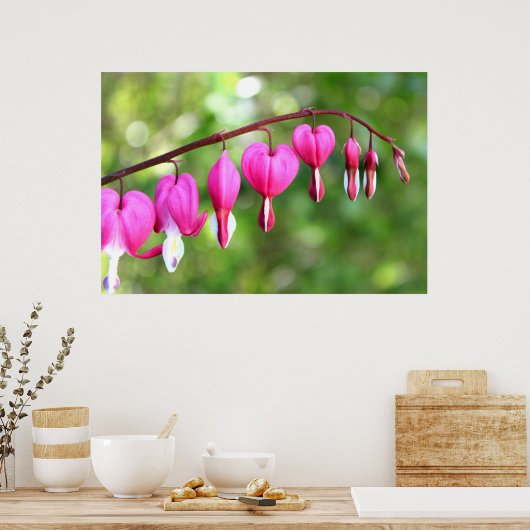 Rosa Blume Poster (Küche)