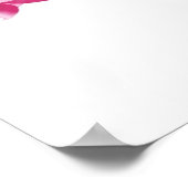 Rosa Blume Poster (Ecke)