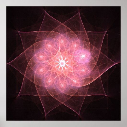 Rosa Blume - Poster (Vorne)